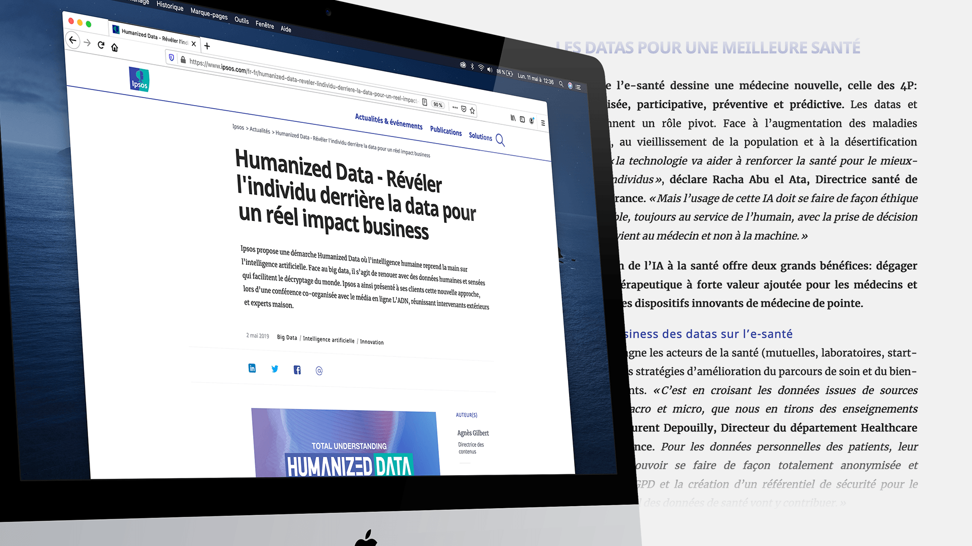 Cadrage serré sur un Imac Apple, le site IPSOS ouvert sur navigateur, en fond un texte qui passe sous l’écran d’ordinateur. Cadrage serré sur un Imac Apple, le site IPSOS ouvert sur navigateur, en fond un texte qui passe sous l’écran d’ordinateur. Cadrage serré sur un Imac Apple, le site IPSOS ouvert sur navigateur, en fond un texte qui passe sous l’écran d’ordinateur.